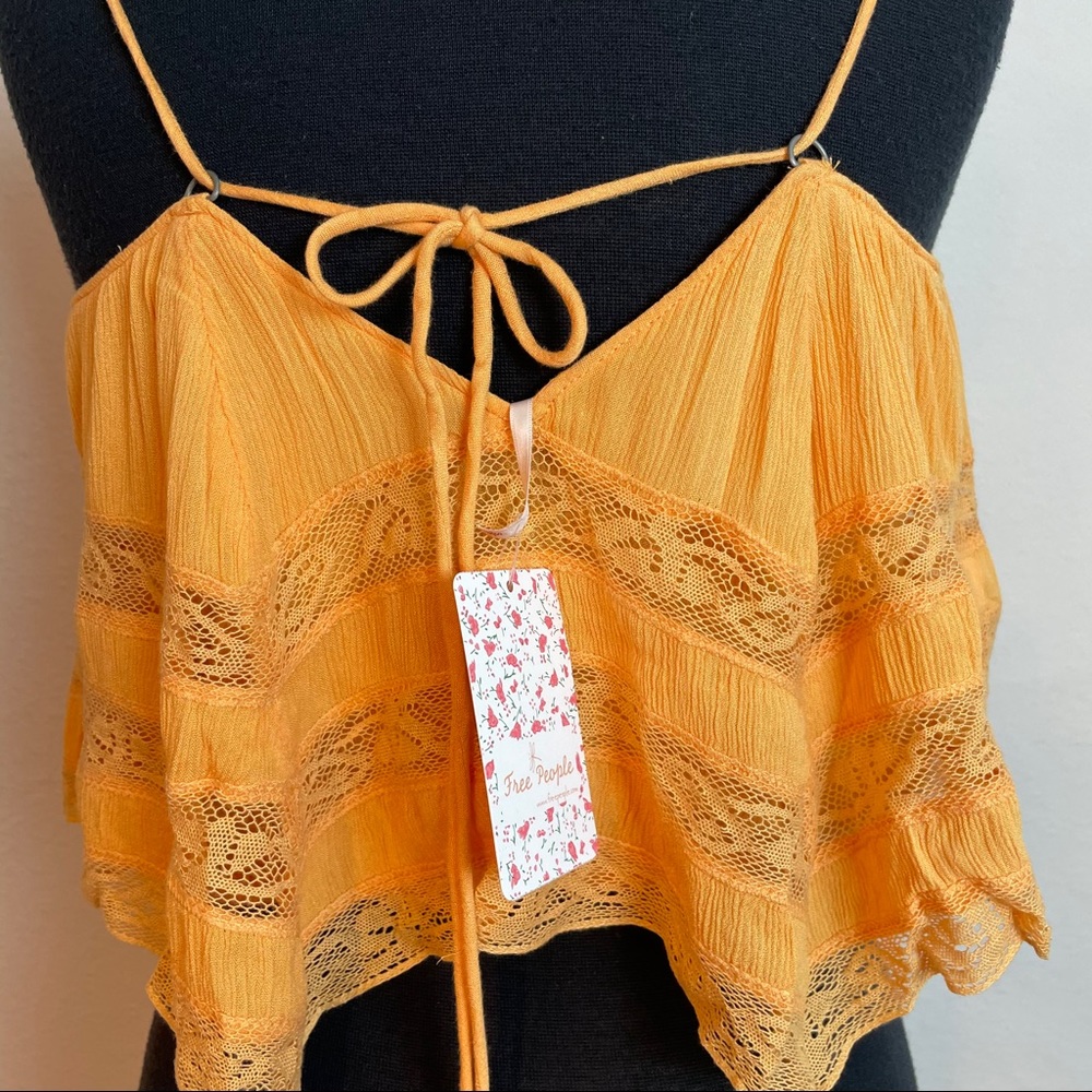 NWT FREE PEOPLE HOME AGAIN CROP TOP - Picture 8 of 14